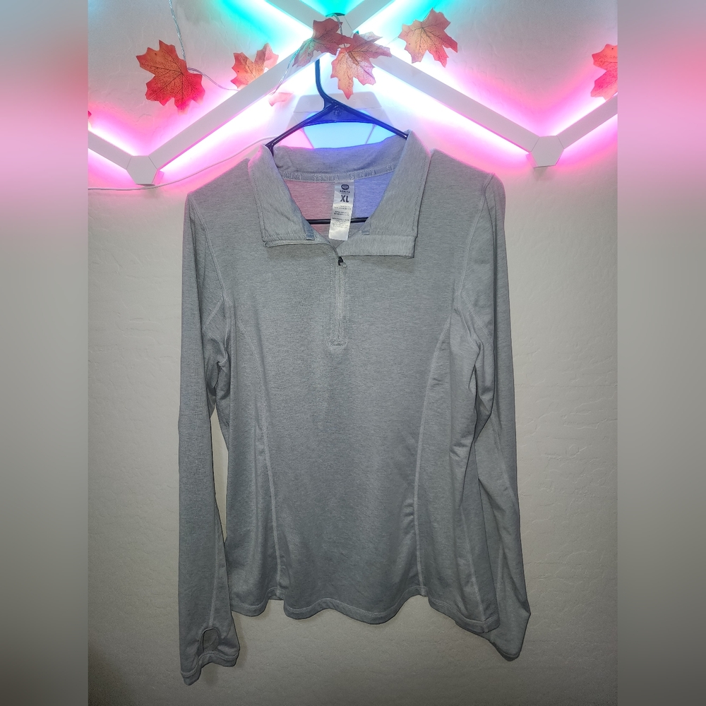 Senita Heathered Gray Dynamic Pullover - XL